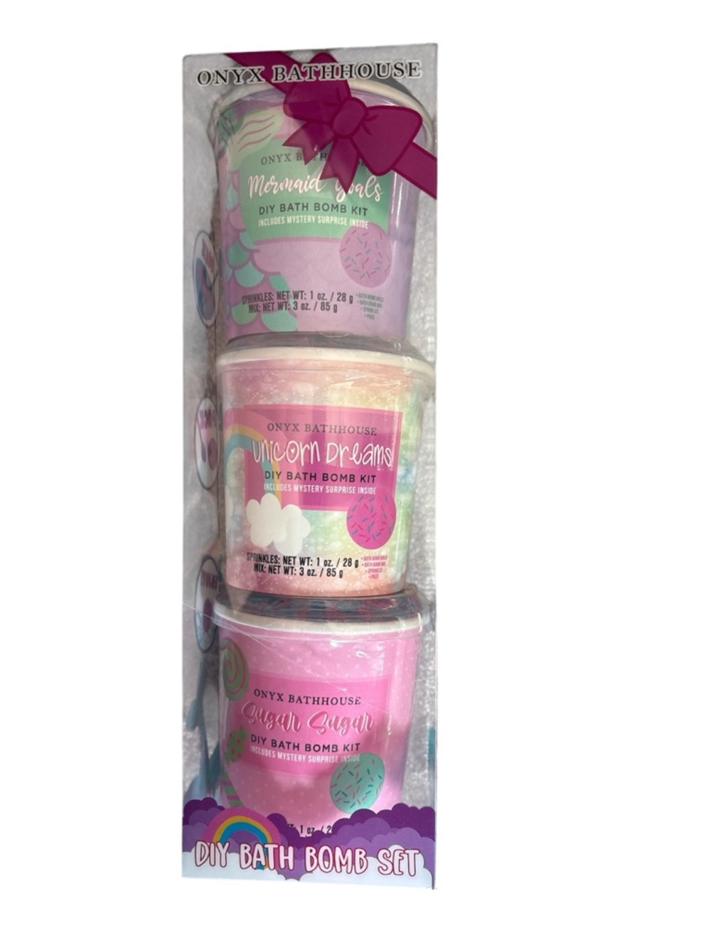 DIY Bath Bomb Kit Trio - Mermaid & Unicorn Scents
